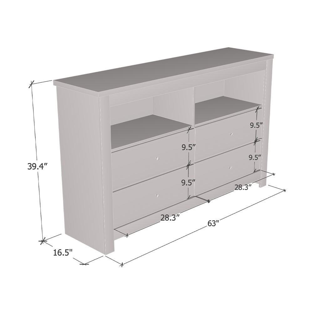 Kansas 4S Wide TV Stand