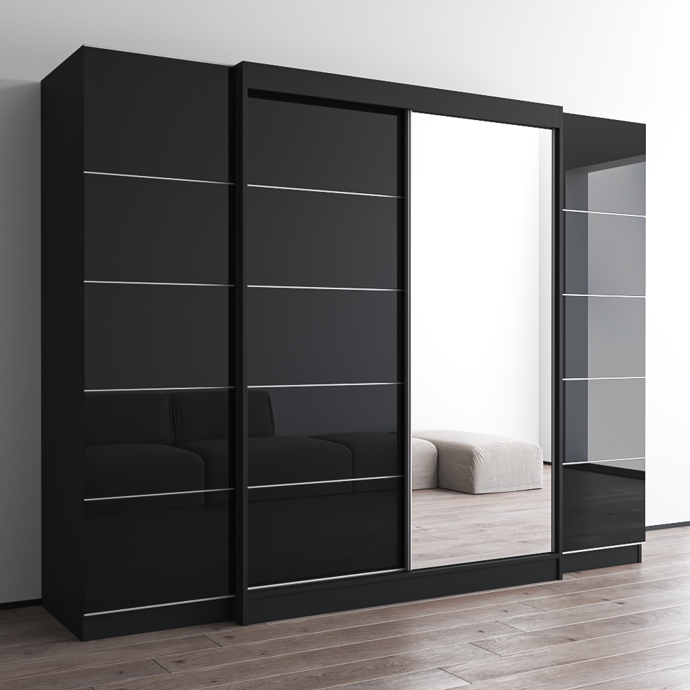 Aria 2D-EXEX Wardrobe with 1 Mirror