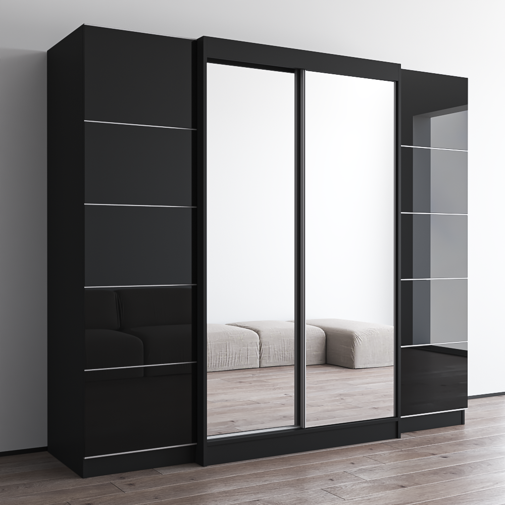 Aria 2D120-EXEX Wardrobe with 2 Mirrors