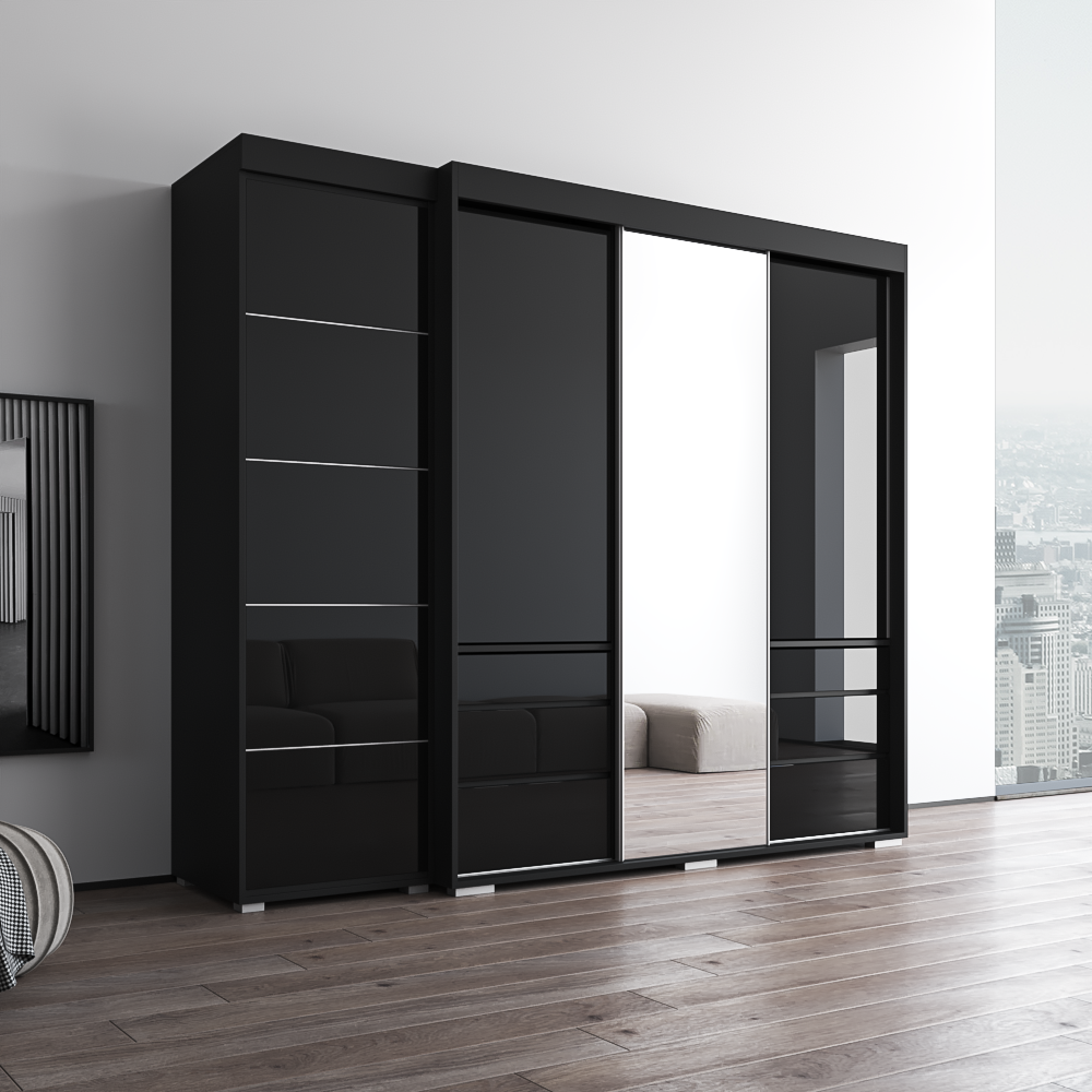 Monaco 3D-EX Wardrobe with 1 Mirror