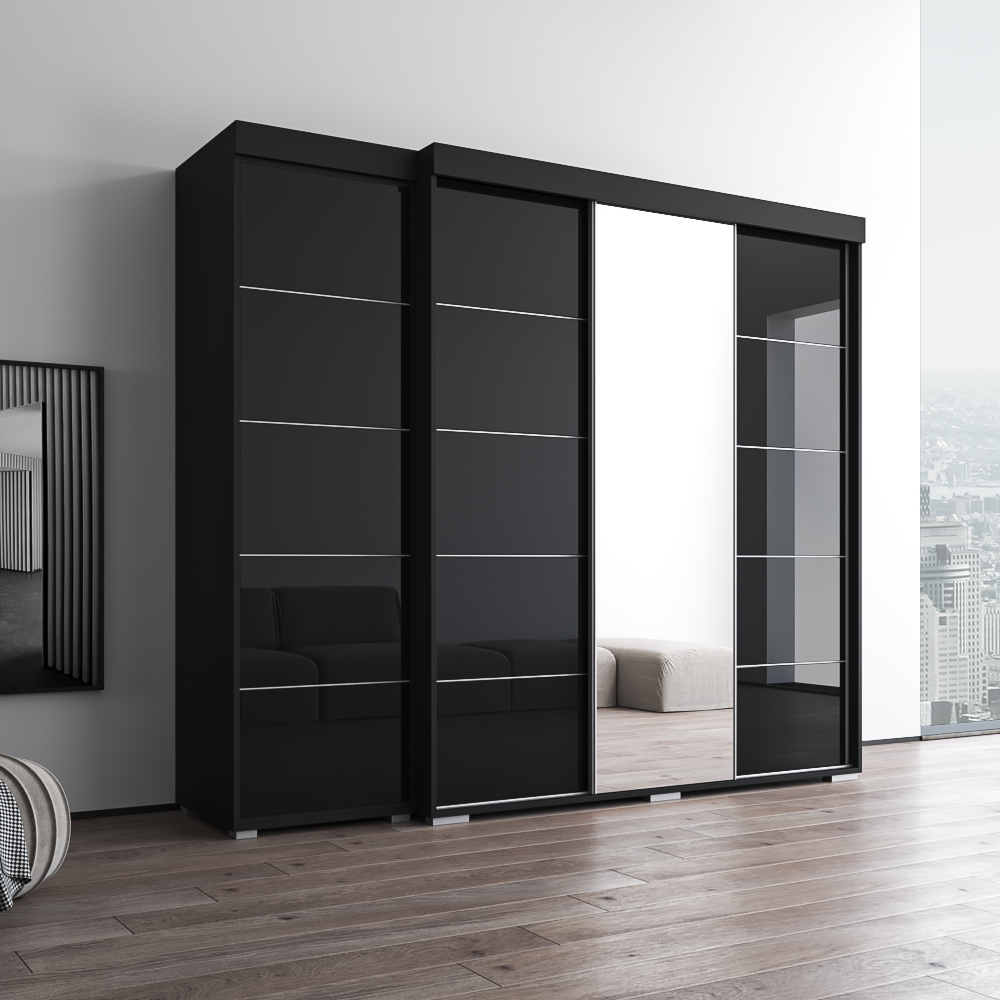 Aria 3D-EX Wardrobe with 1 Mirror