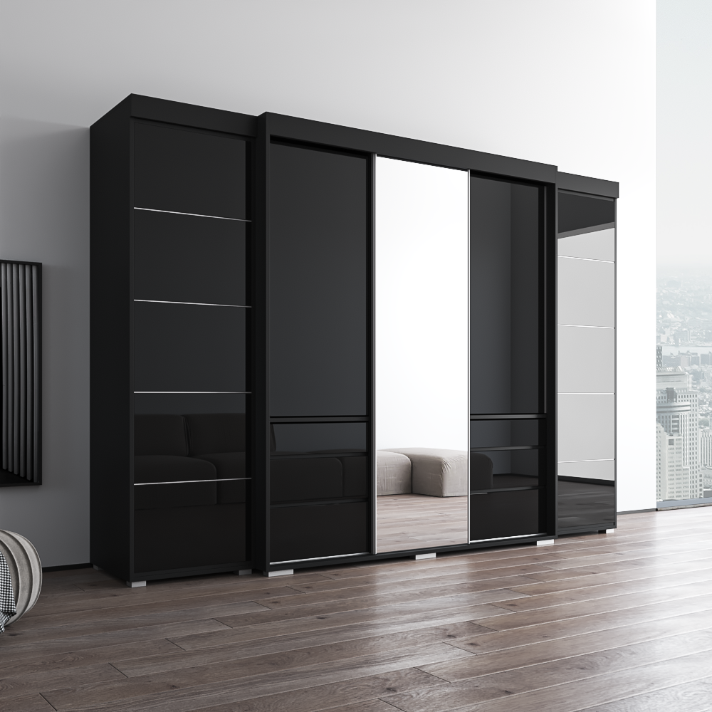 Monaco 3D-EXEX Wardrobe with 1 Mirror