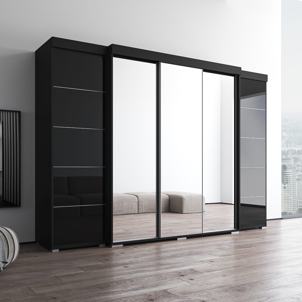 Aria 3D-EXEX Wardrobe with 3 Mirrors