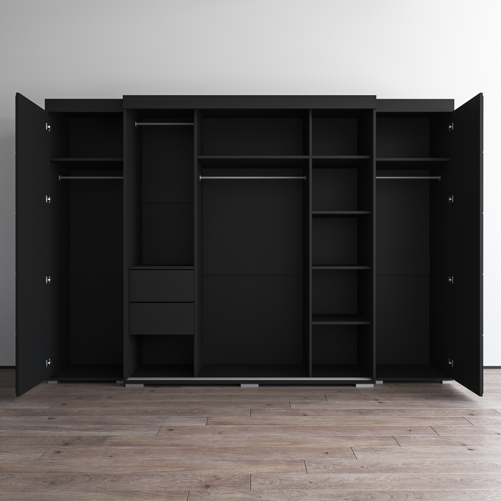 Aria 3D-EXEX Wardrobe with 3 Mirrors