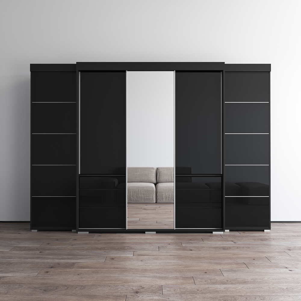 Monaco 3D-EXEX Wardrobe with 1 Mirror