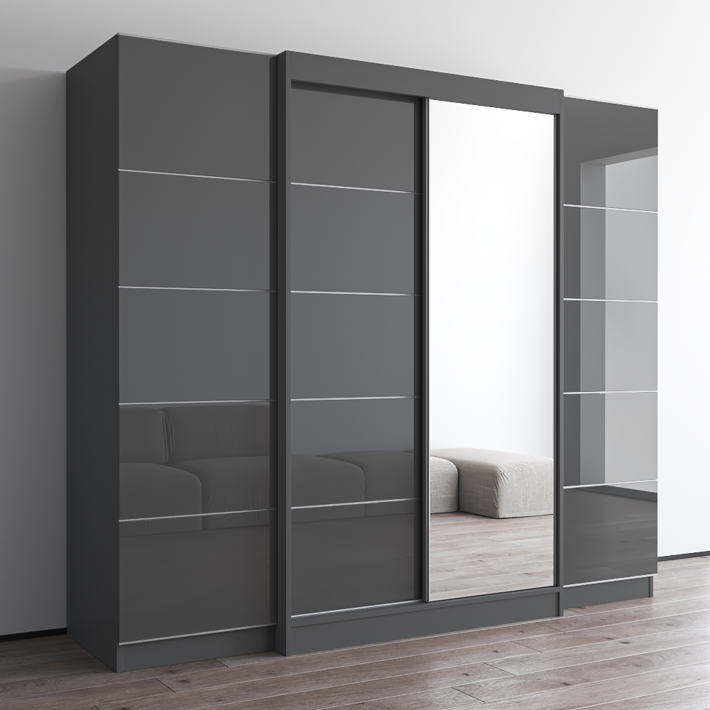 Aria 2D120-EXEX Wardrobe with 1 Mirror