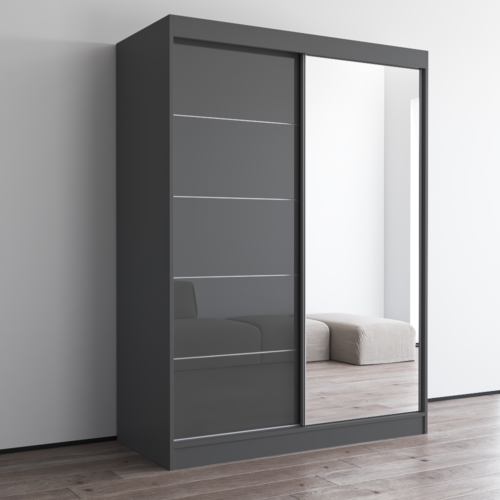 Aria 2D Wardrobe with Mirror