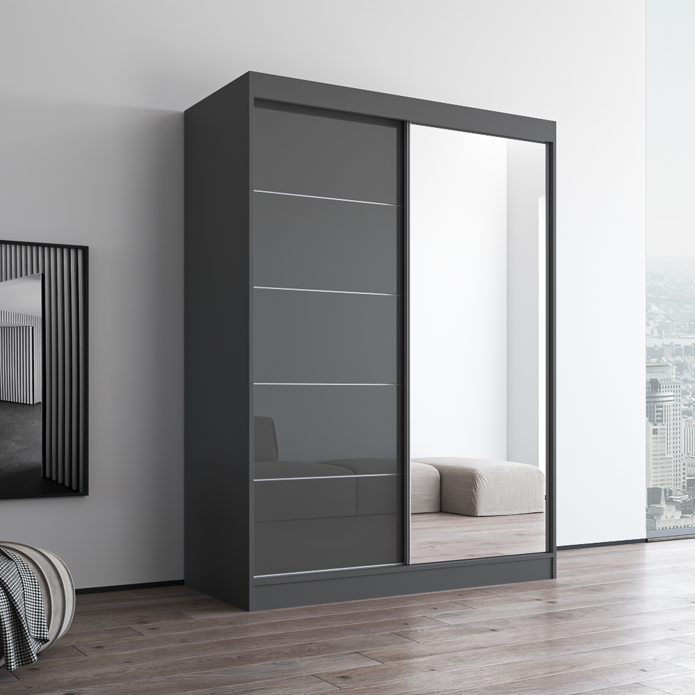 Aria 2D Wardrobe with Mirror