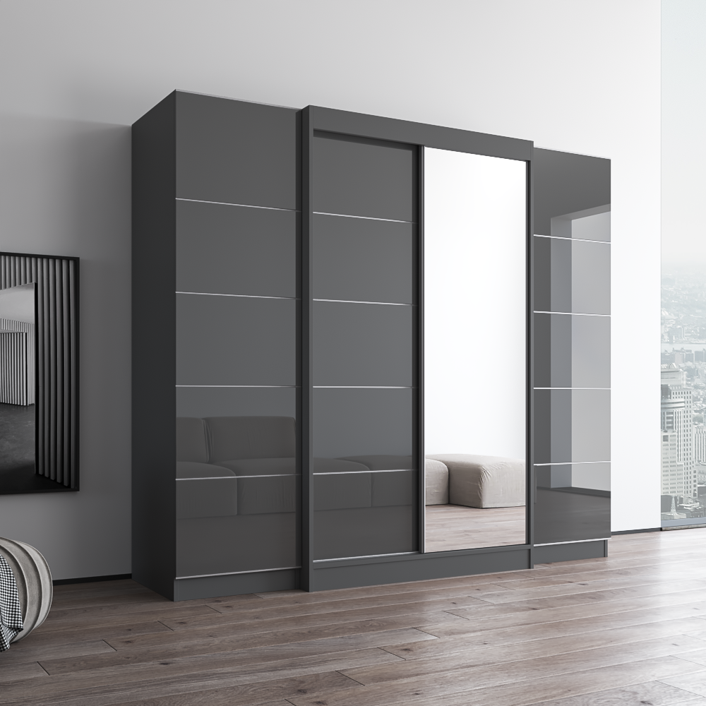 Aria 2D120-EXEX Wardrobe with 1 Mirror