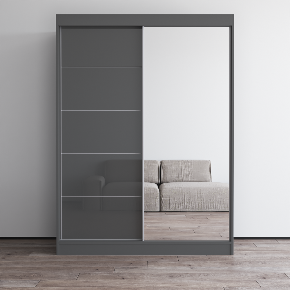 Aria 2D Wardrobe with Mirror