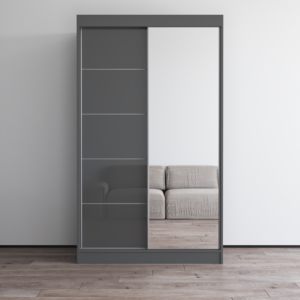 Aria 2D Wardrobe with Mirror