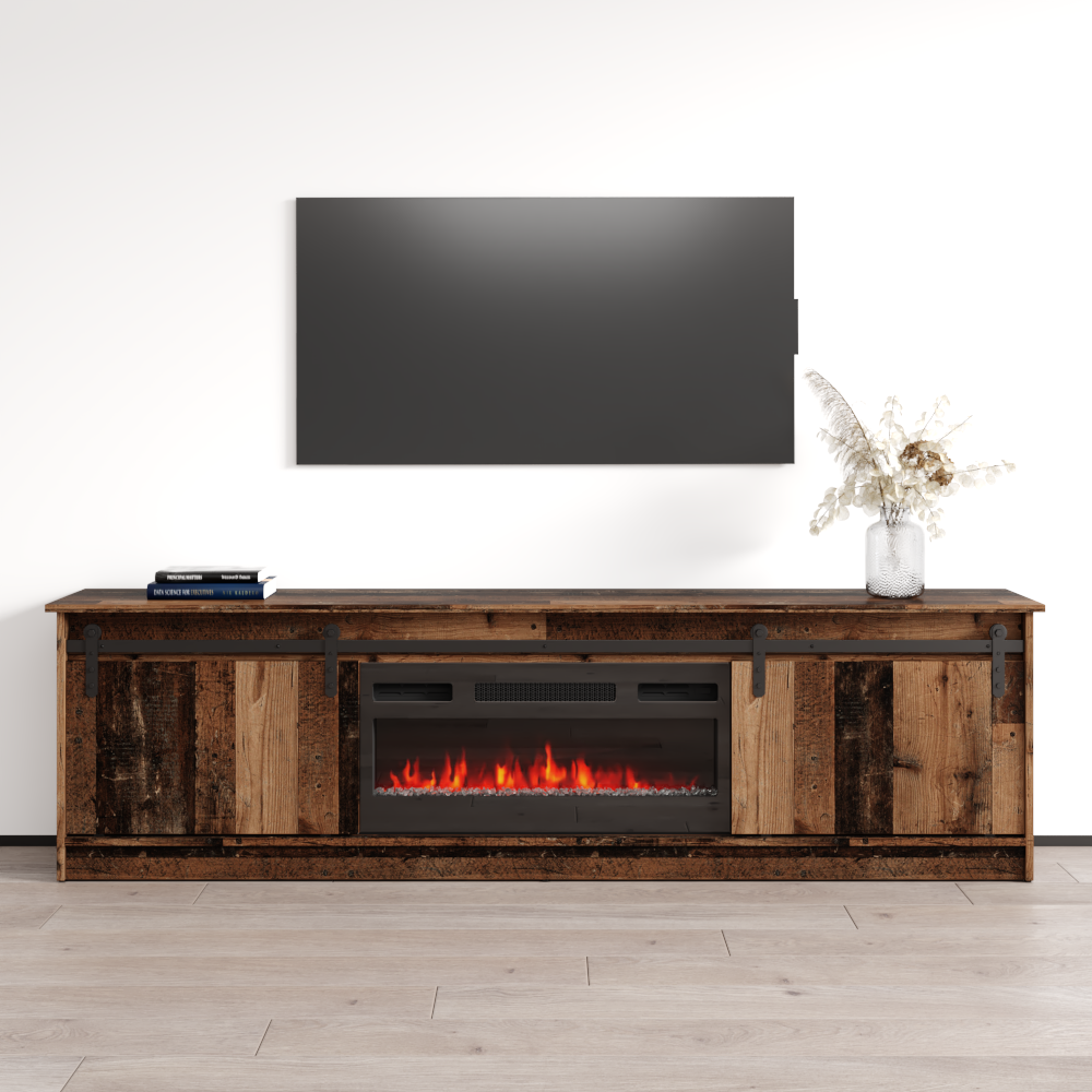 Granero 04 BL-EF Fireplace TV Stand