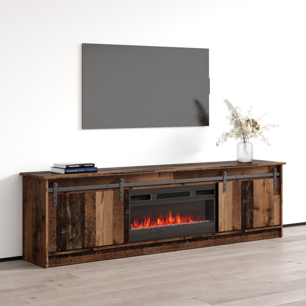 Granero 04 BL-EF Fireplace TV Stand