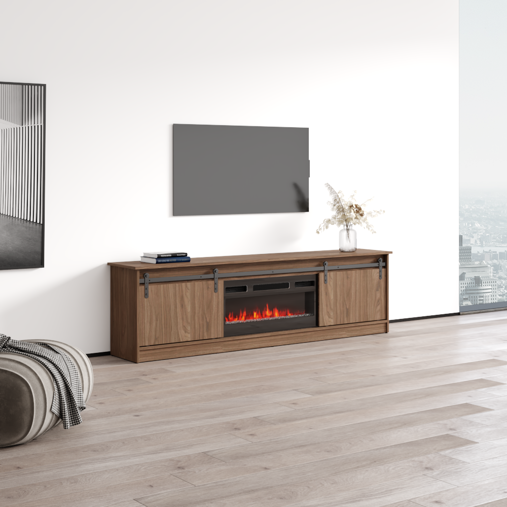 Granero 04 BL-EF Fireplace TV Stand