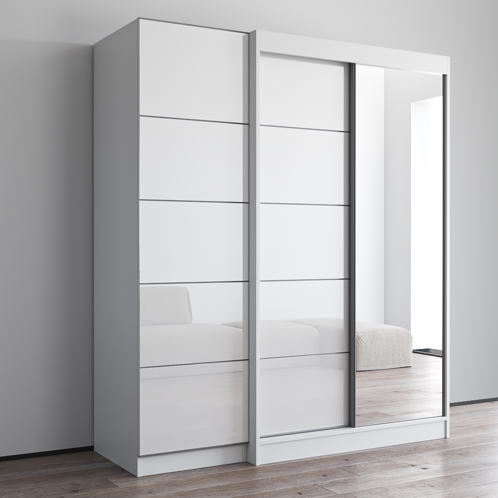 Aria 2D120-EX Wardrobe with 1 Mirror