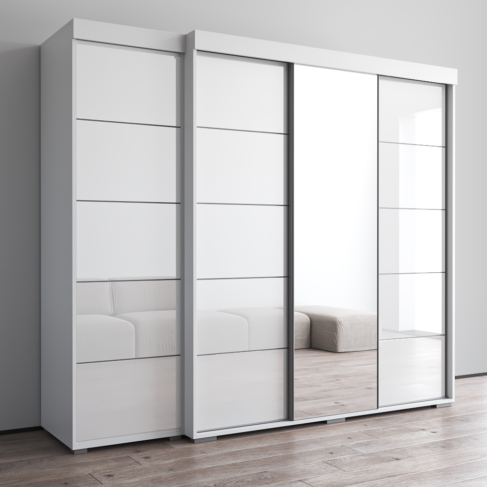 Aria 3D-EX Wardrobe with 1 Mirror