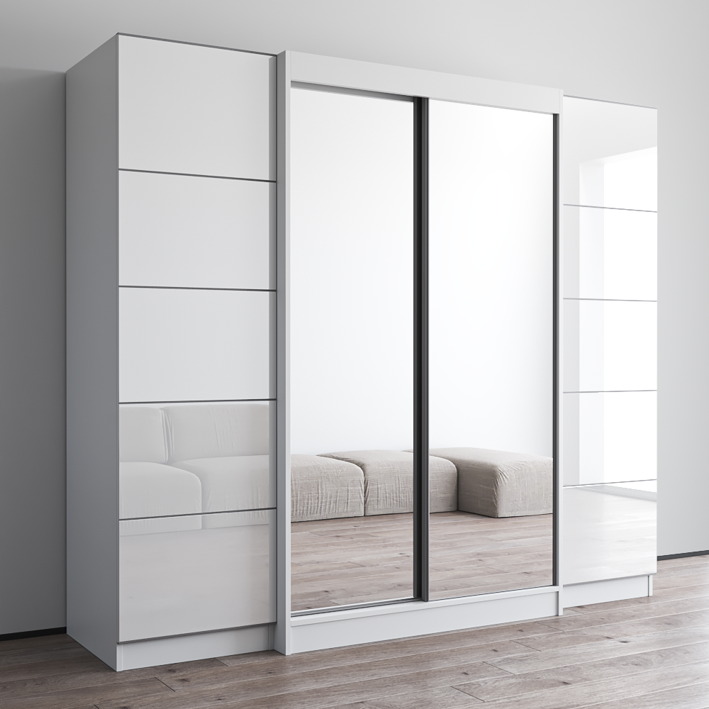 Aria 2D120-EXEX Wardrobe with 2 Mirrors