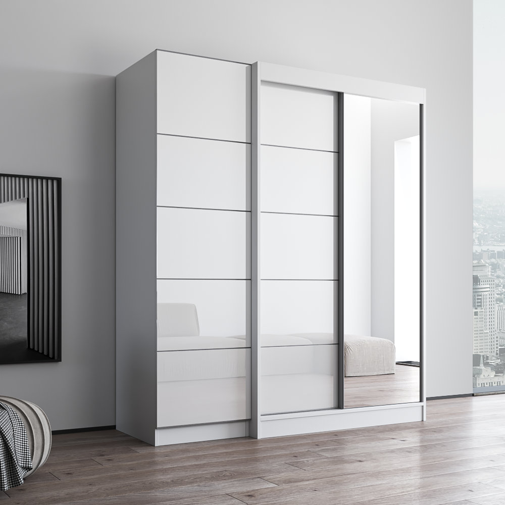 Aria 2D120-EX Wardrobe with 1 Mirror