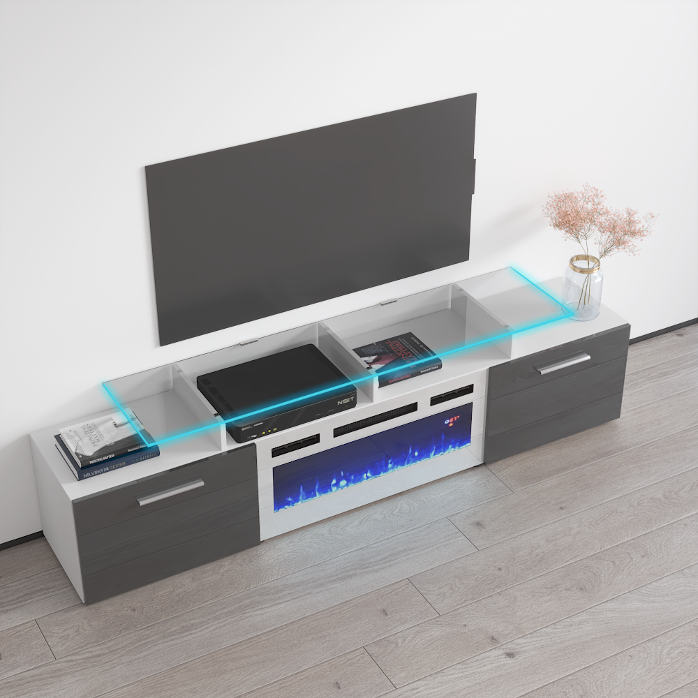 Rova WH-EF Fireplace TV Stand