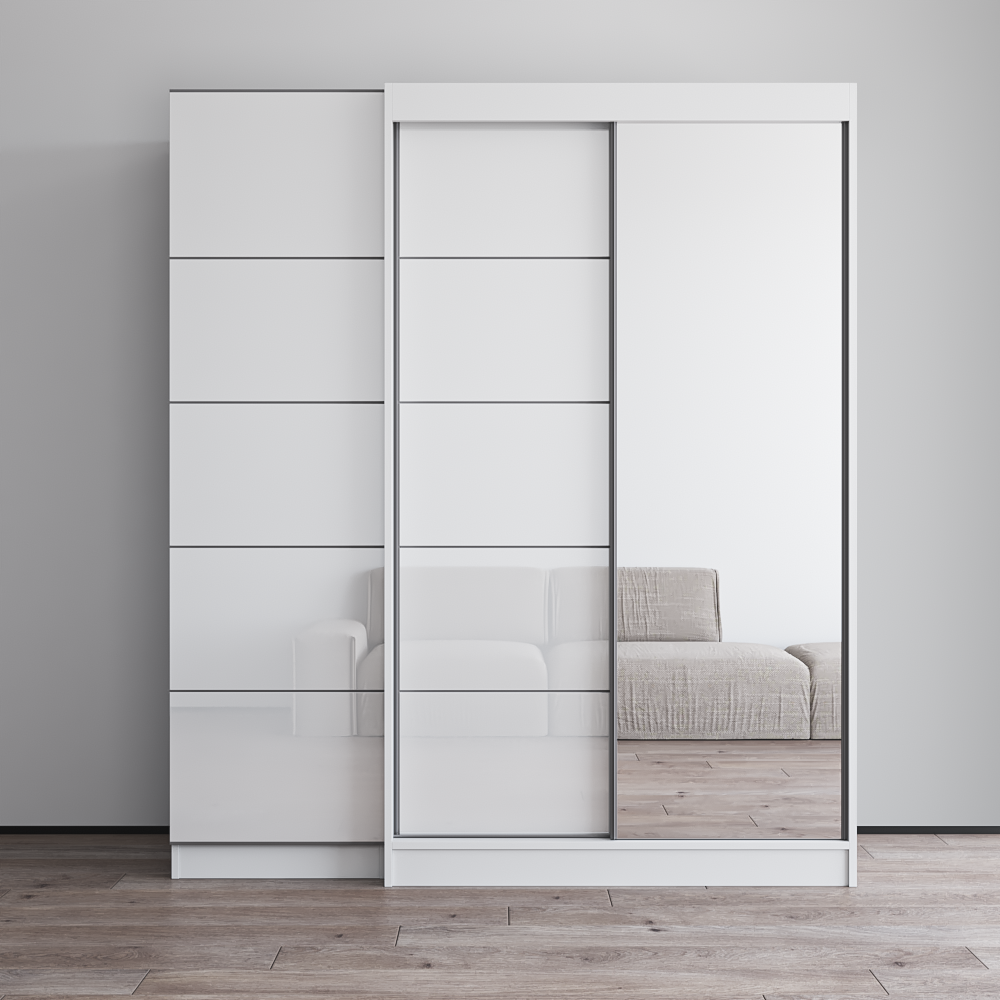 Aria 2D120-EX Wardrobe with 1 Mirror