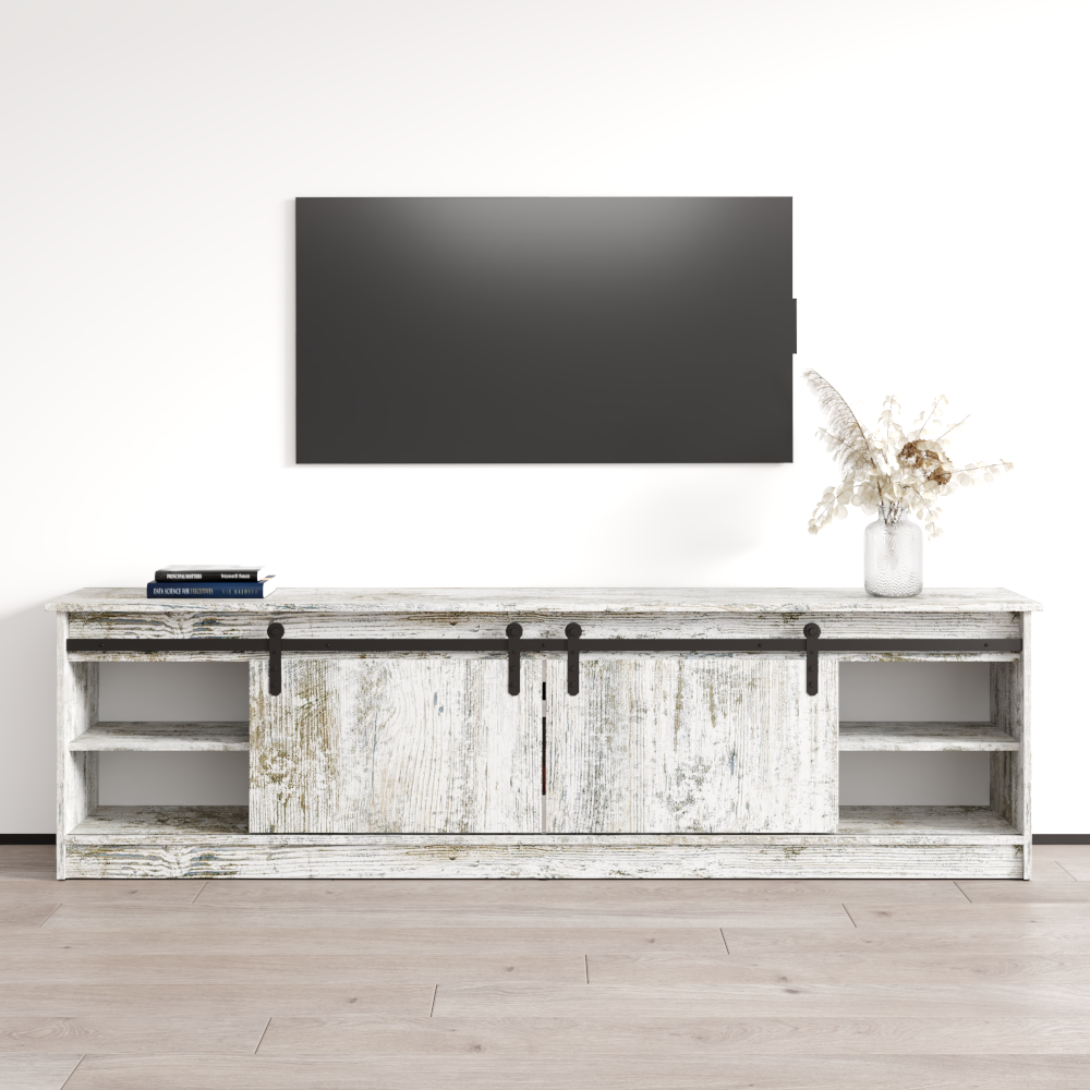 Granero 04 WH-EF Fireplace TV Stand