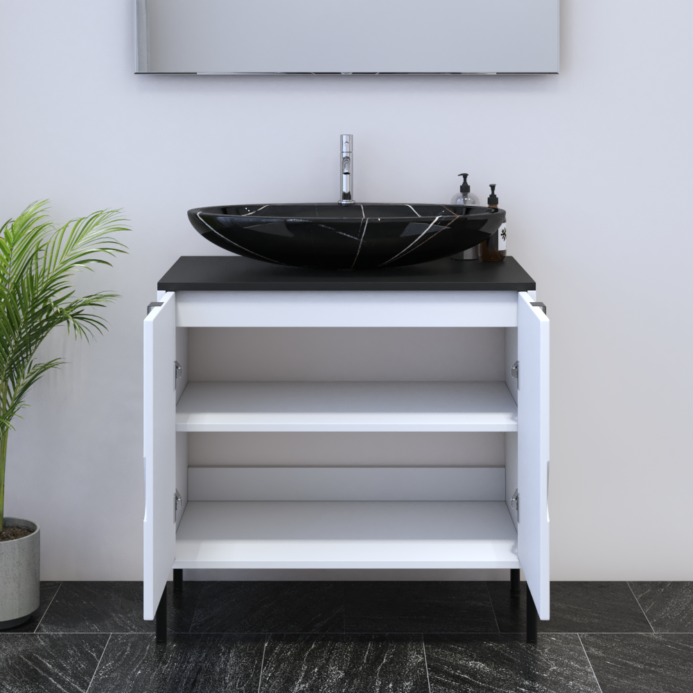 Teardrop 2D 80 Floating Bathroom Vanity