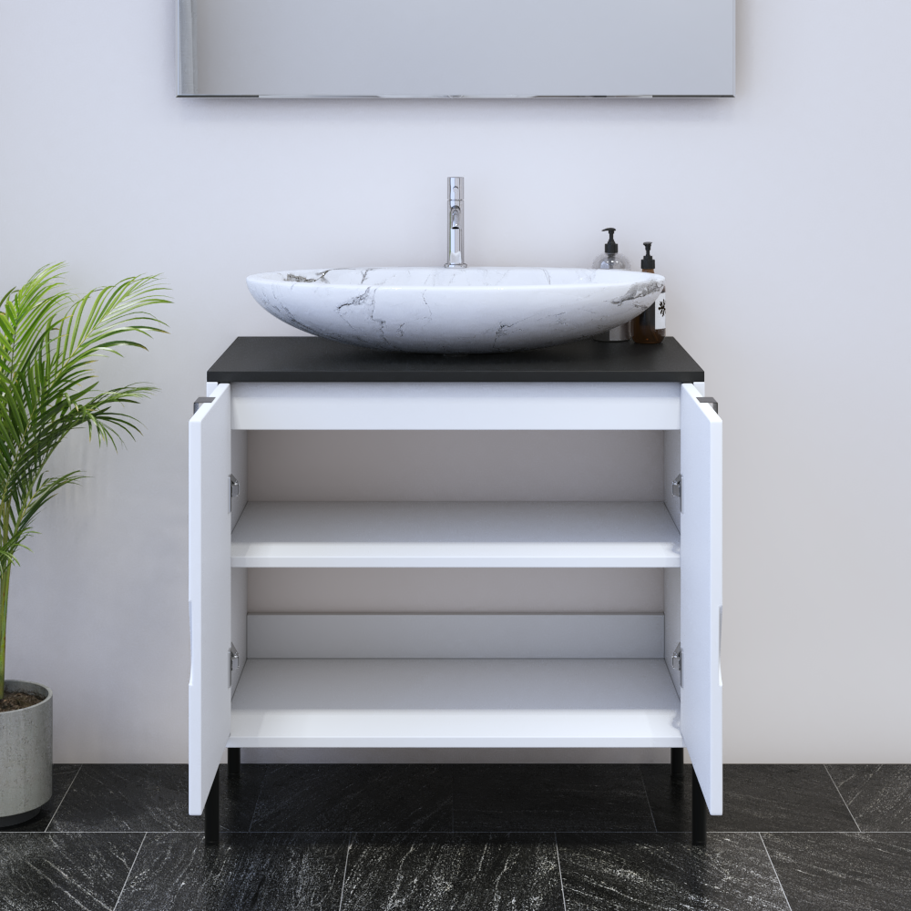 Teardrop 2D 80 Floating Bathroom Vanity