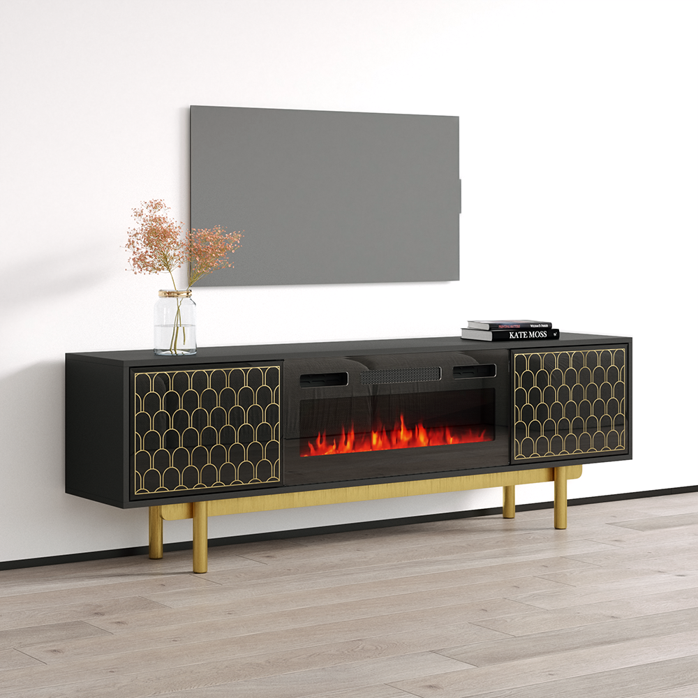 Karp BL-EF Fireplace TV Stand