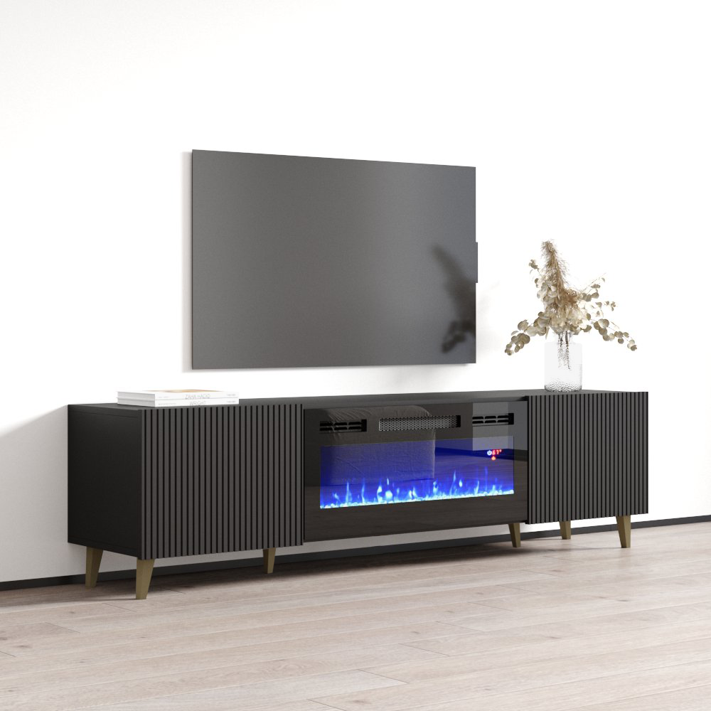 Pafos BL-EF Fireplace TV Stand