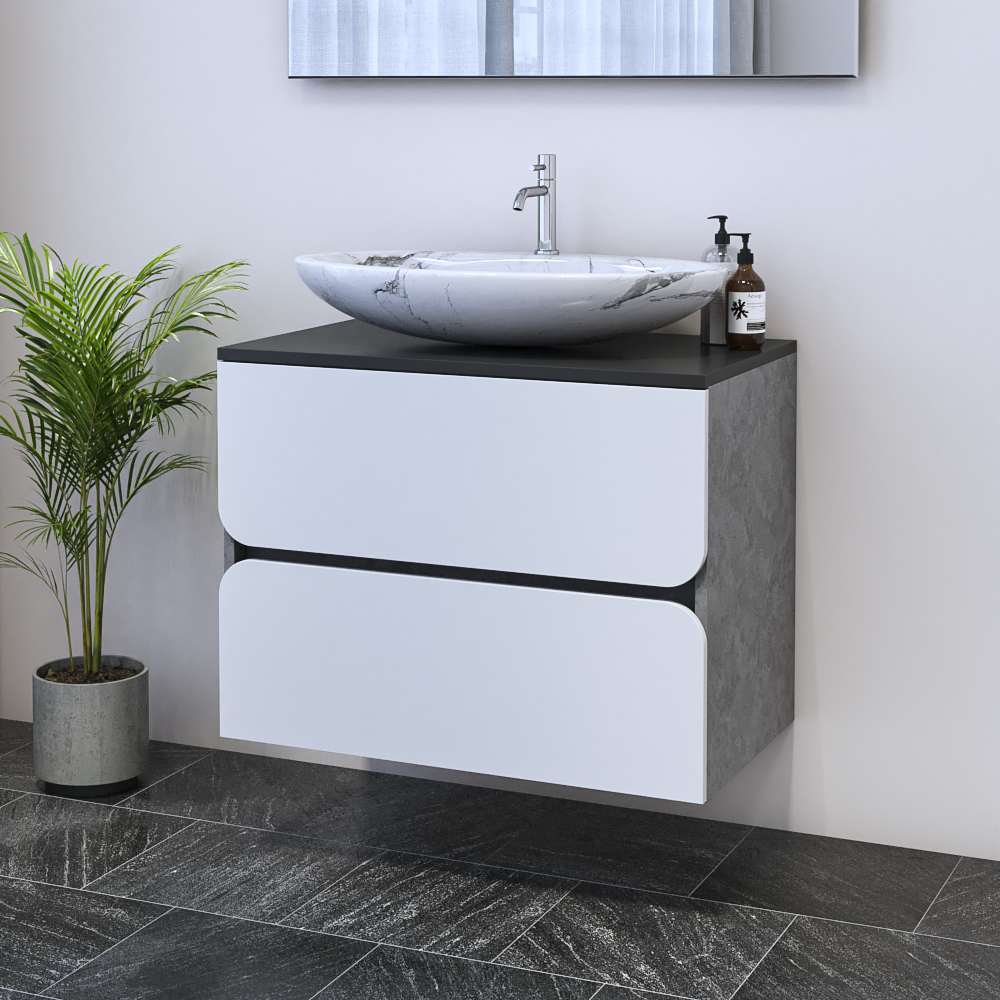 Azurro 2S 80 Floating Bathroom Vanity