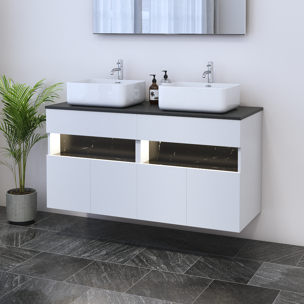 Laguna 4D 120 Floating Bathroom Vanity