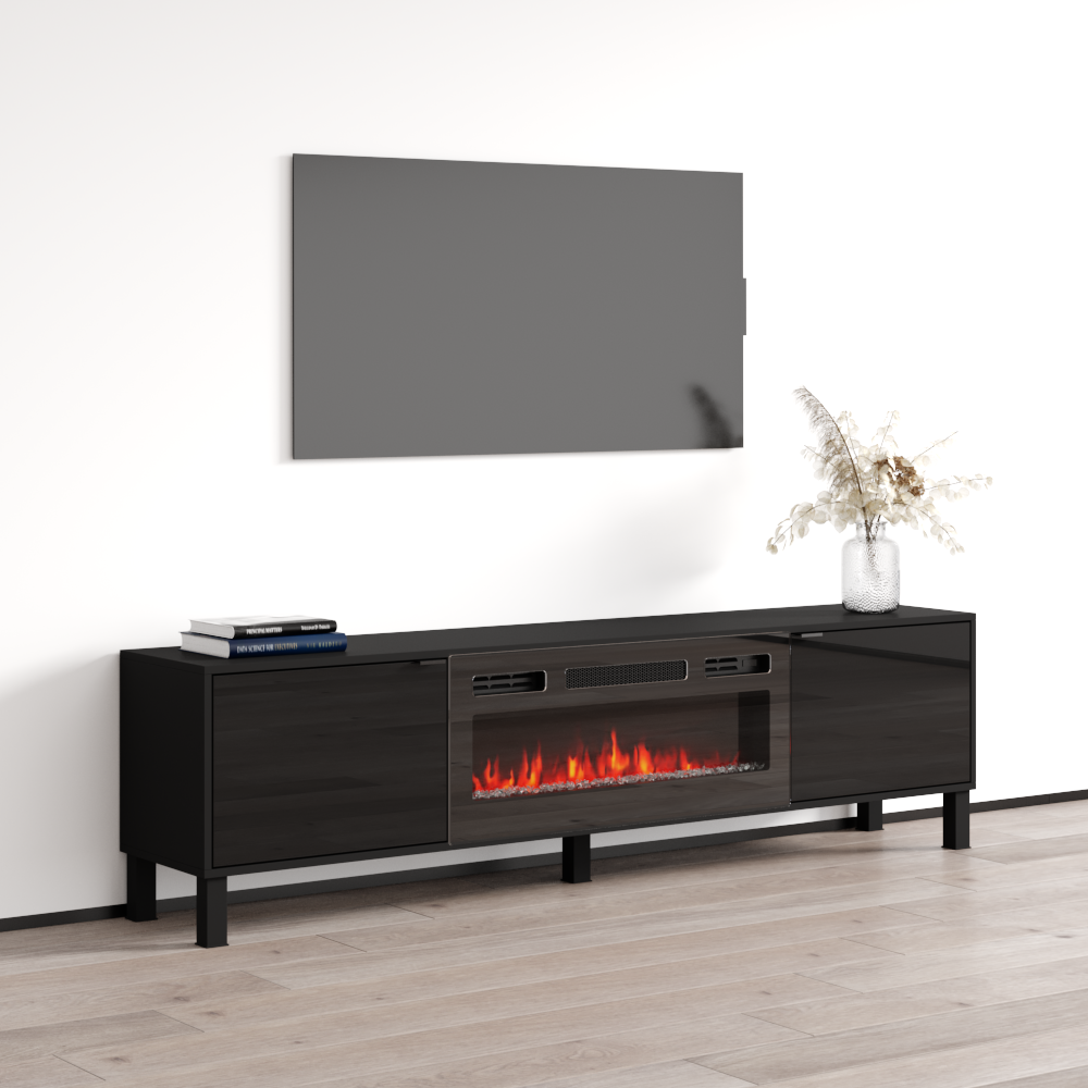 Rustico BL-01 Fireplace TV Stand