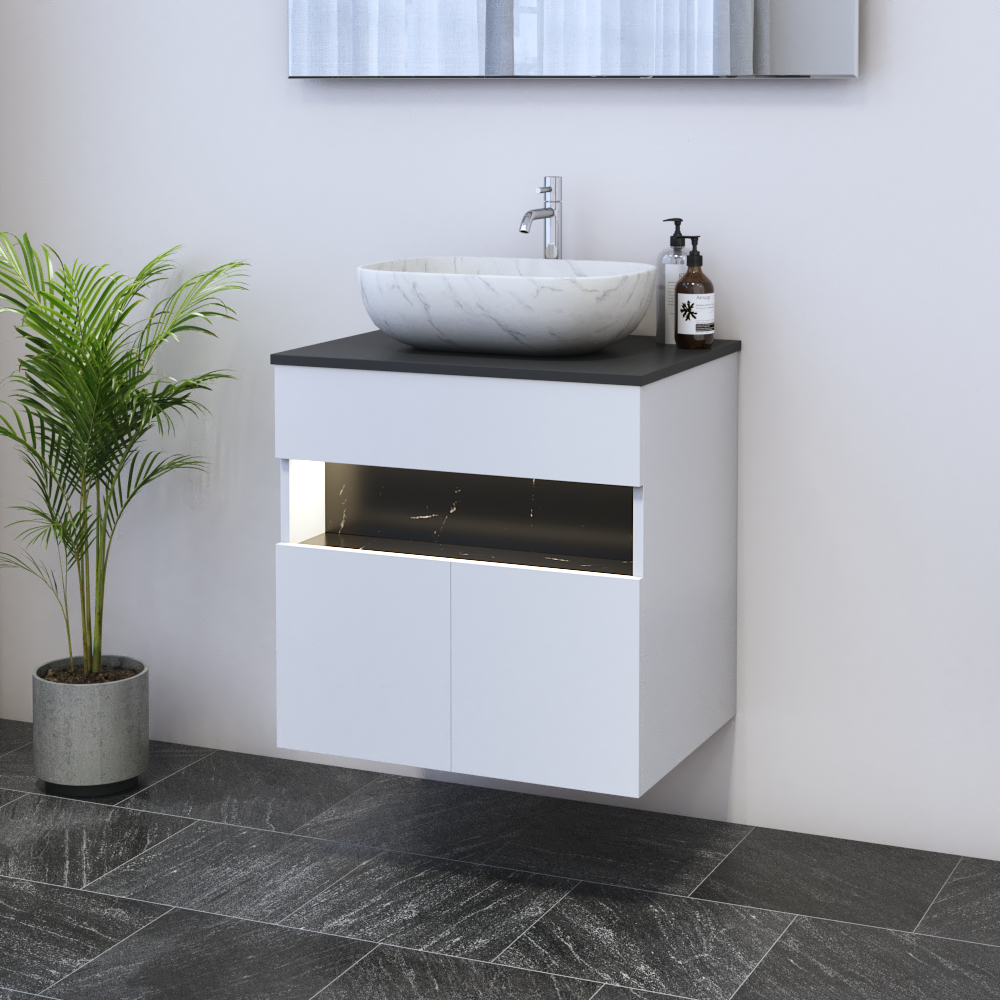 Laguna 2D 60 Floating Bathroom Vanity