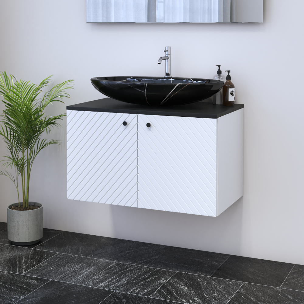 Avela 2D 80 Floating Bathroom Vanity