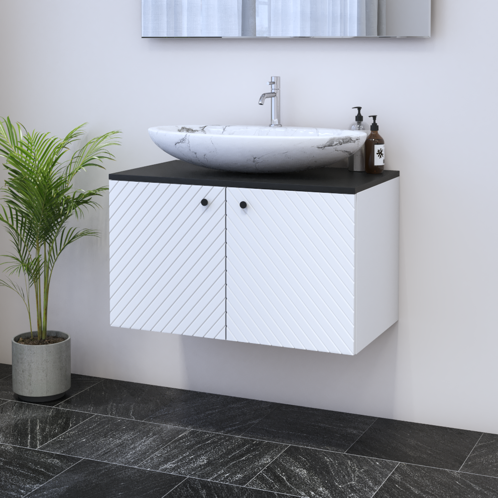 Avela 2D 80 Floating Bathroom Vanity