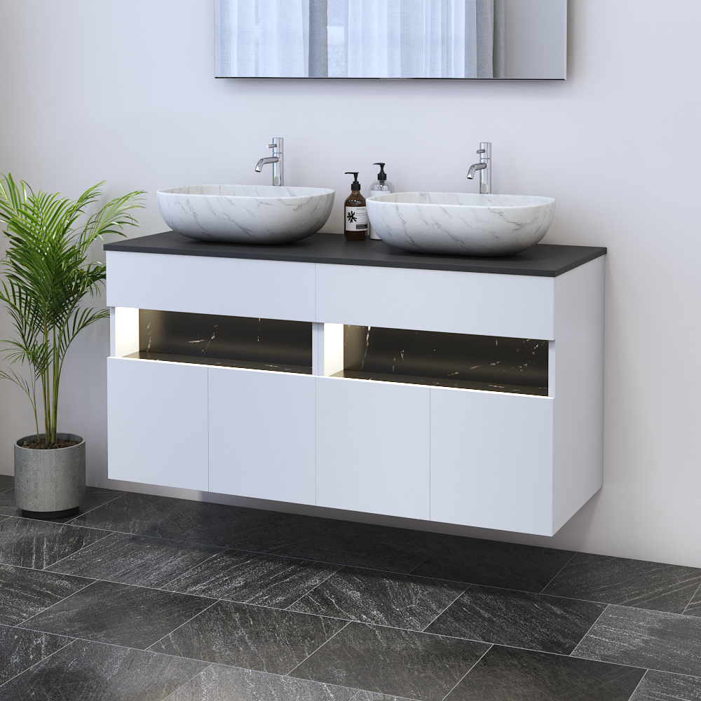 Laguna 4D 120 Floating Bathroom Vanity