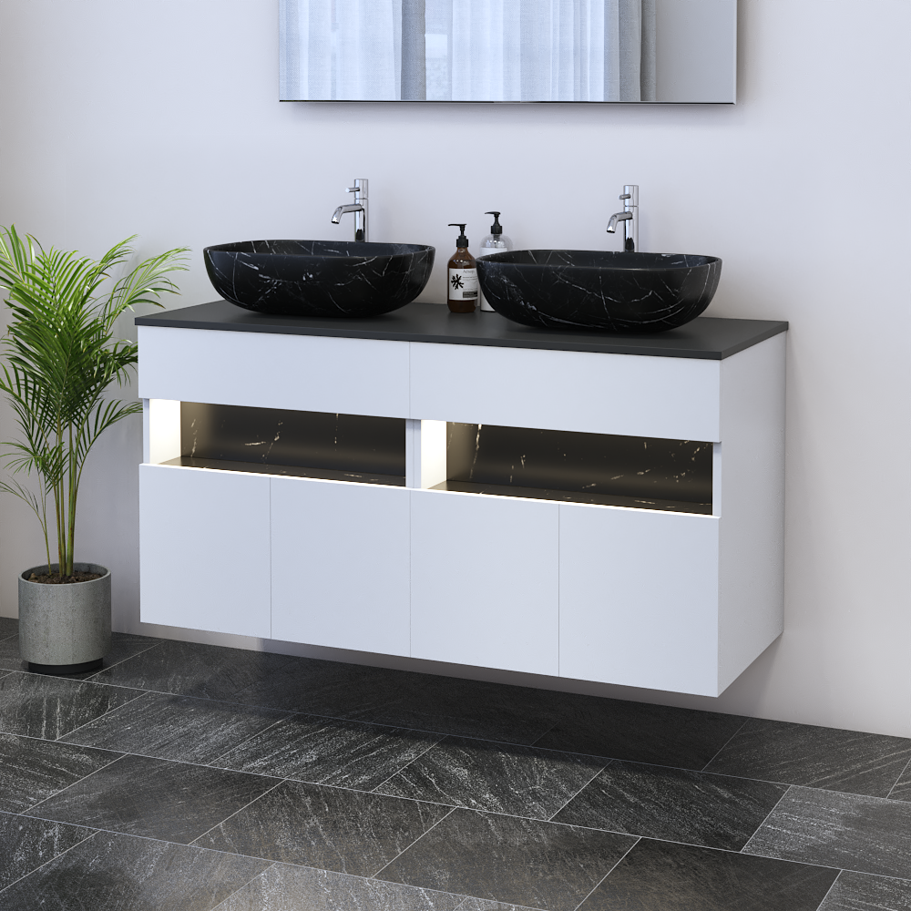 Laguna 4D 120 Floating Bathroom Vanity