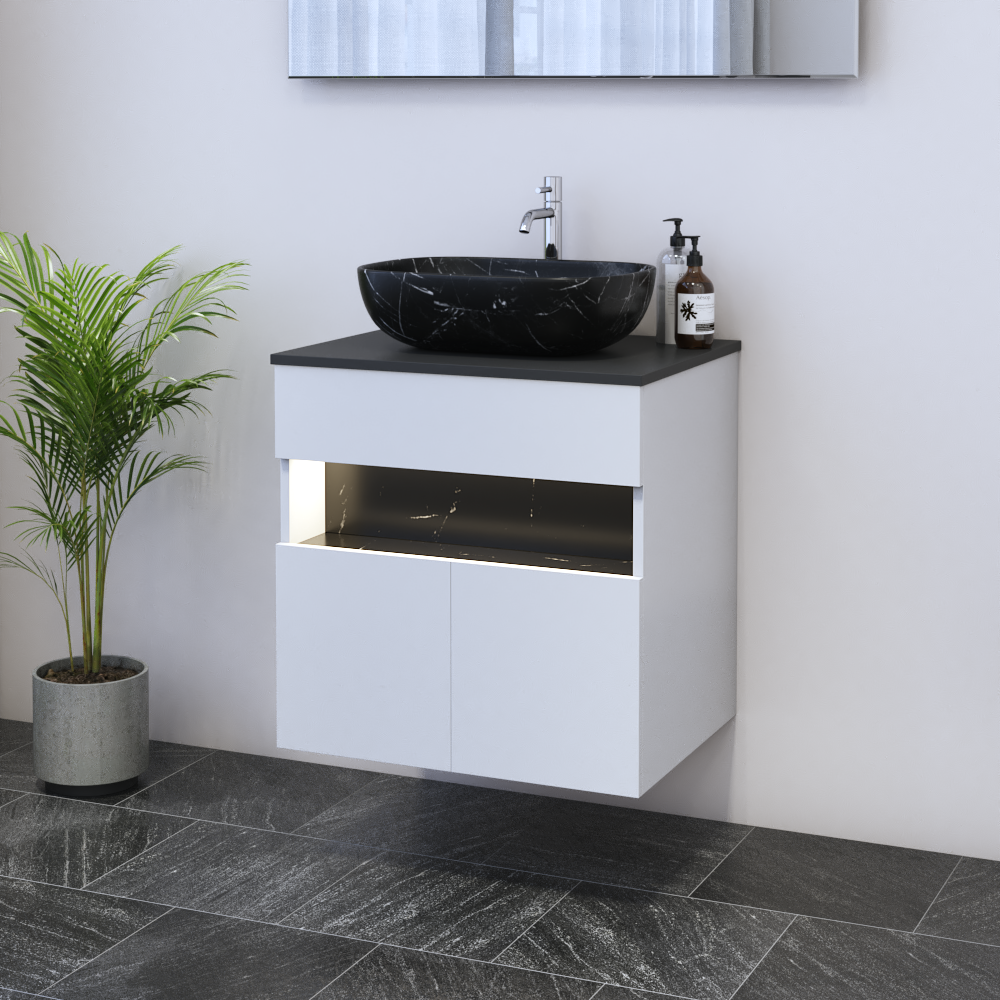 Laguna 2D 60 Floating Bathroom Vanity