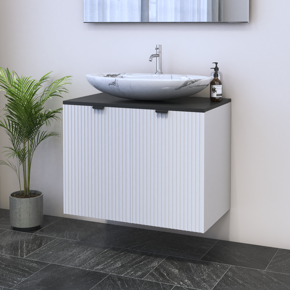 Nicole 2D 80 Floating Bathroom Vanity