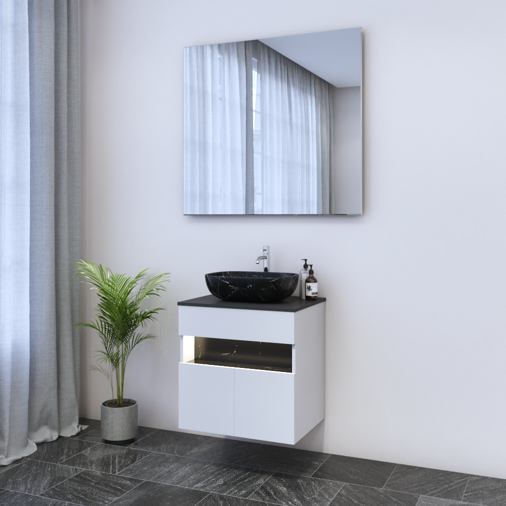 Laguna 2D 60 Floating Bathroom Vanity