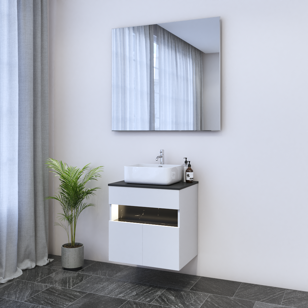 Laguna 2D 60 Floating Bathroom Vanity