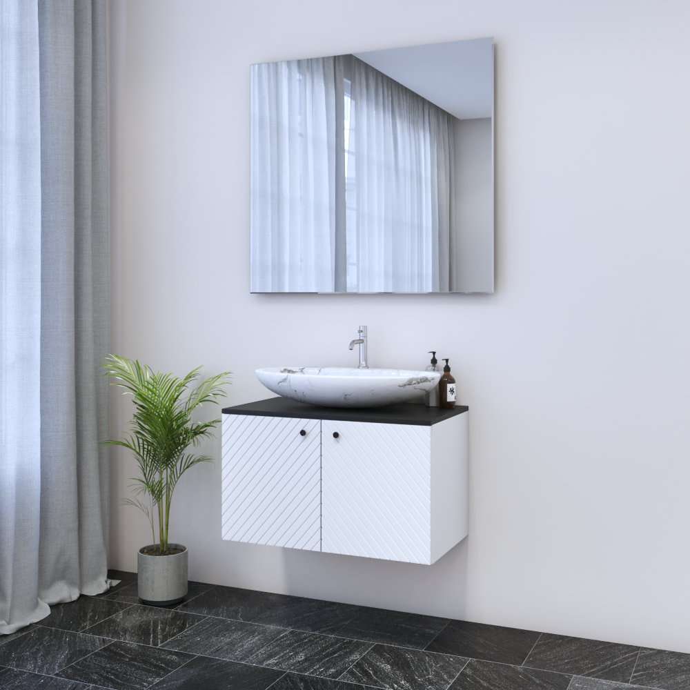 Avela 2D 80 Floating Bathroom Vanity