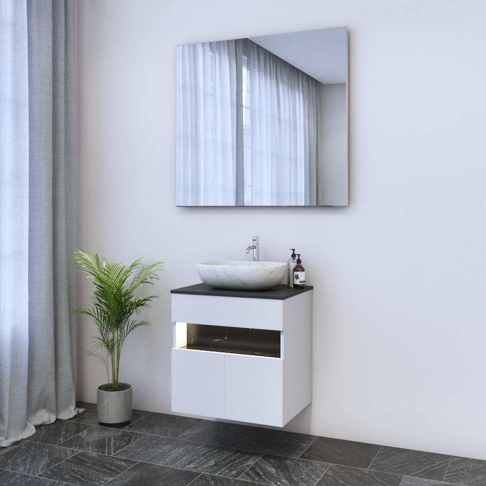 Laguna 2D 60 Floating Bathroom Vanity