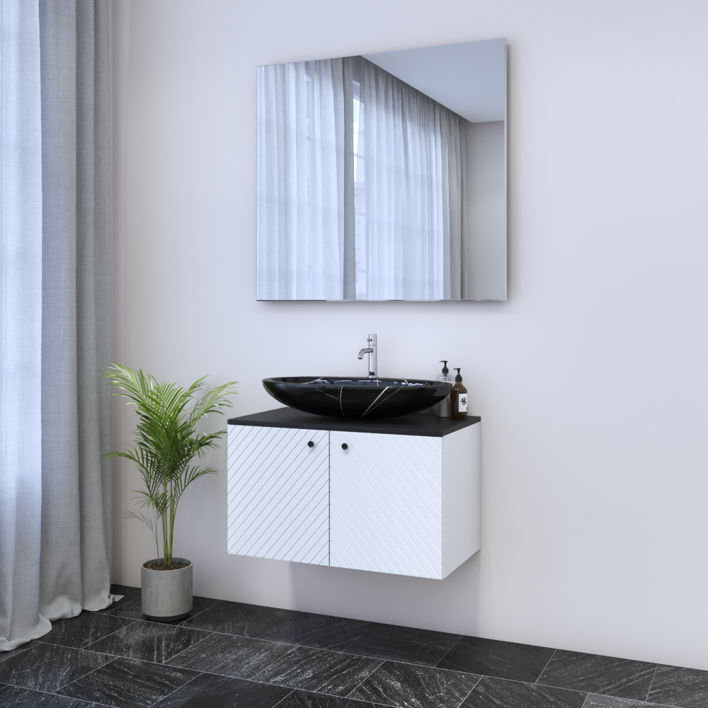 Avela 2D 80 Floating Bathroom Vanity