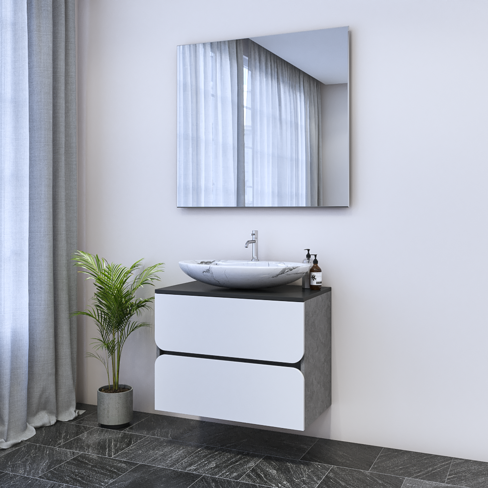 Azurro 2S 80 Floating Bathroom Vanity