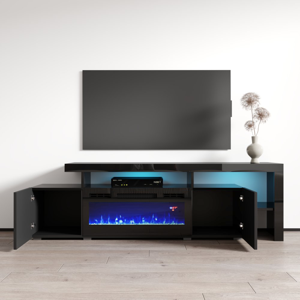 Inferno BL-EF Fireplace TV Stand