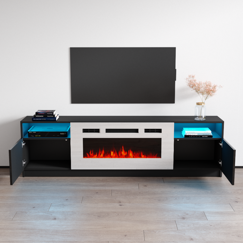 York WH02 Fireplace TV Stand