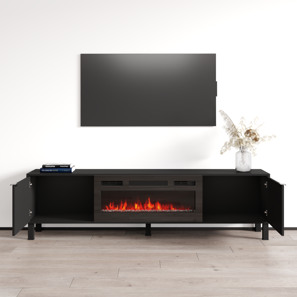 Rustico BL-01 Fireplace TV Stand