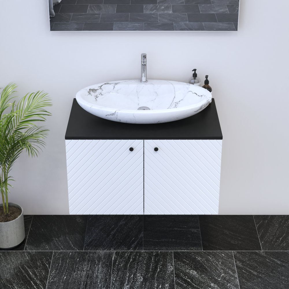 Avela 2D 80 Floating Bathroom Vanity