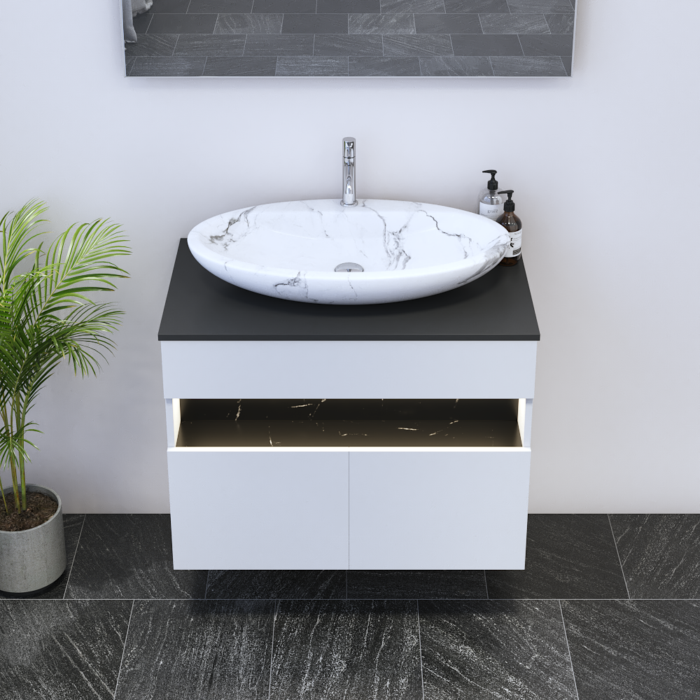 Laguna 2D 80 Floating Bathroom Vanity